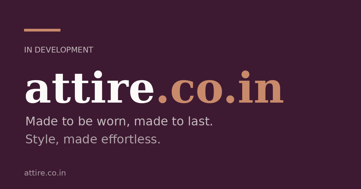 Link preview image for attire.co.in
